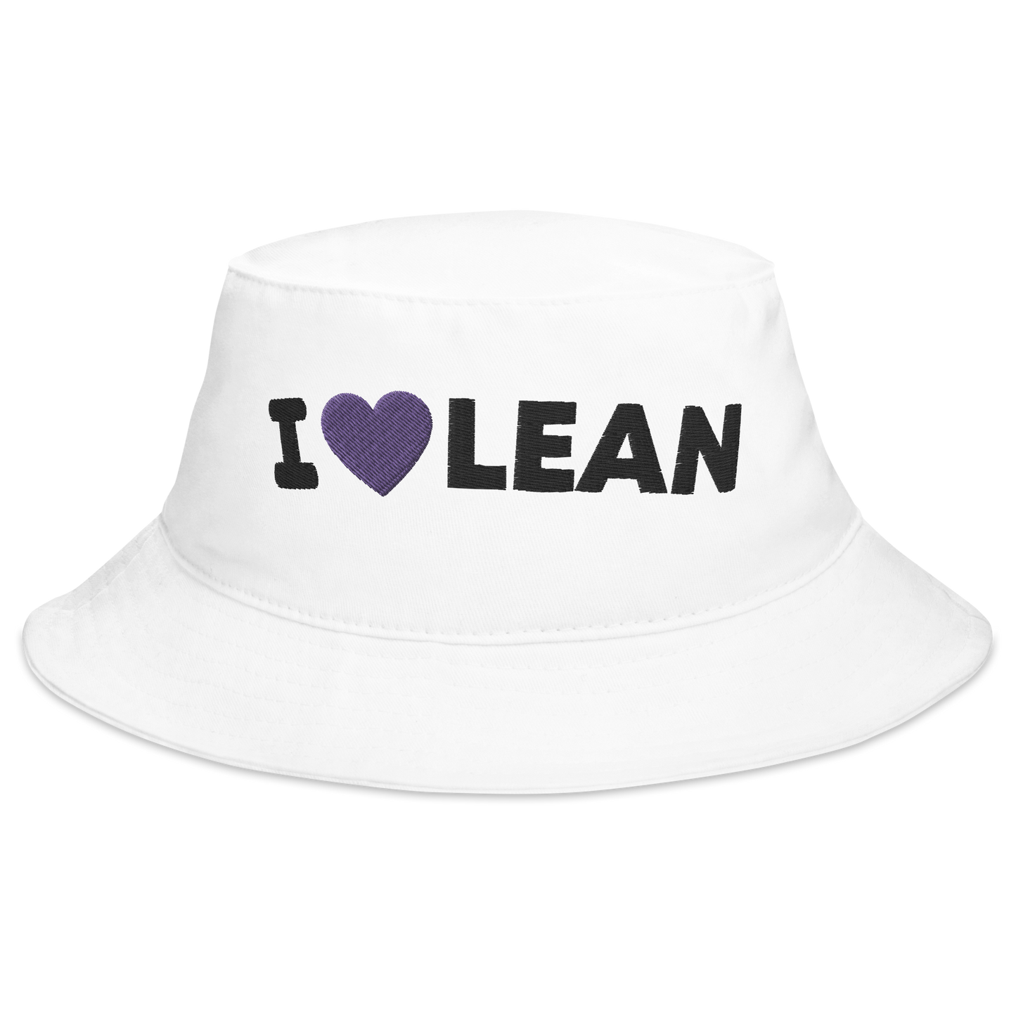 I LOVE LEAN EMBROIDERED BUCKET HAT