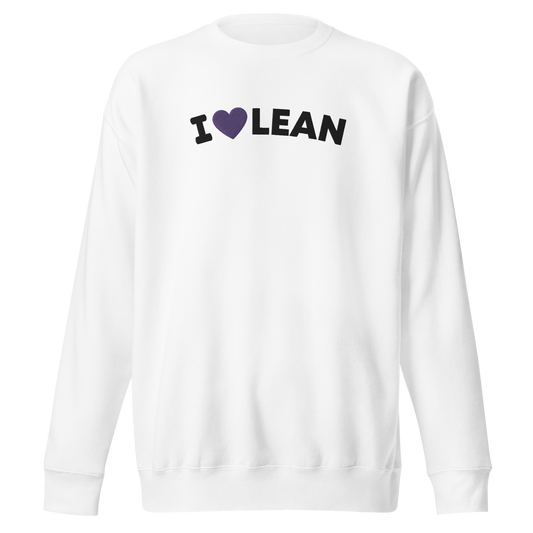 I <3 LEAN EMBROIDERED PULLOVER